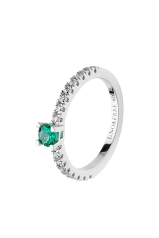 $Bague Luxury - Argent et zircons cubiques