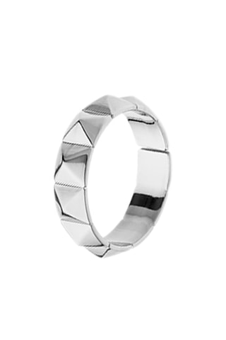 $Bague Piramidi - Plaqué argent
