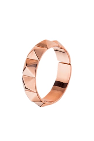 $Bague Piramidi - Plaqué or rose
