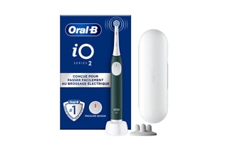 $Brosse à dents électrique iO2 avec étui de voyage - 3 niveaux d’intensité de brossage