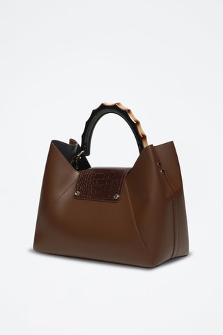 $Sac à main en cuir Ana - Marron