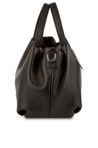 $Sac à main en cuir Allegra -  Noir