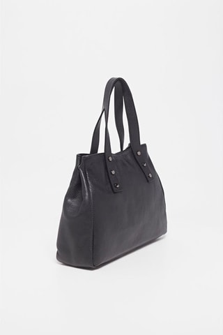 $Sac à main en cuir Mars - Noir