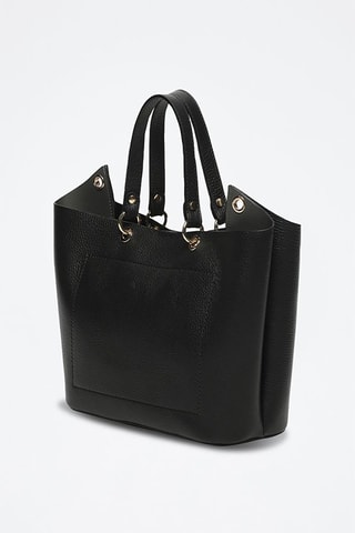 $Sac à main en cuir Vita - Noir