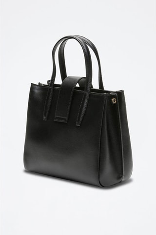 $Sac à main en cuir Frida - Noir