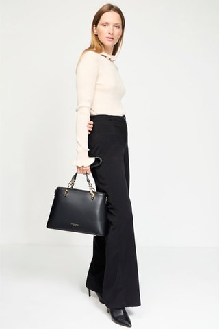 $Sac à main en cuir Prague - Noir