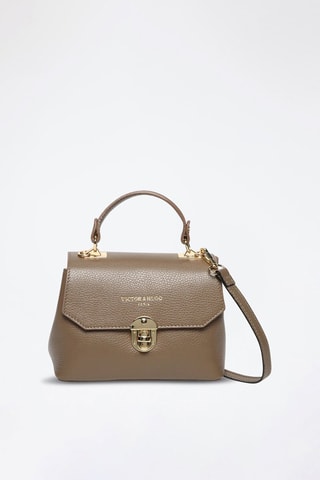 $Sac à main en cuir Florentine - Taupe