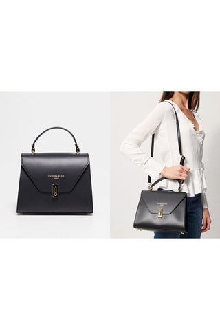 $Sac à main en cuir Hugo - Noir