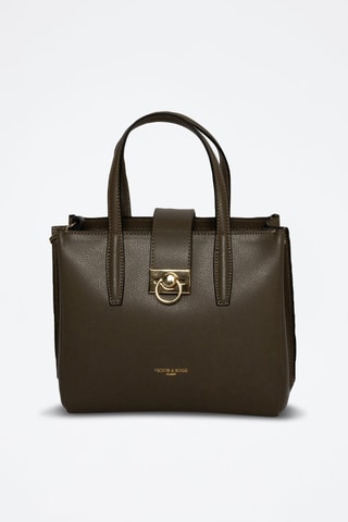 $Sac à main en cuir Frida - Taupe