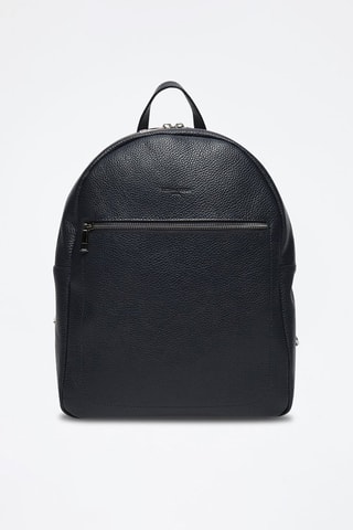 $Sac à dos Mini Lou en cuir - 
Bleu marine