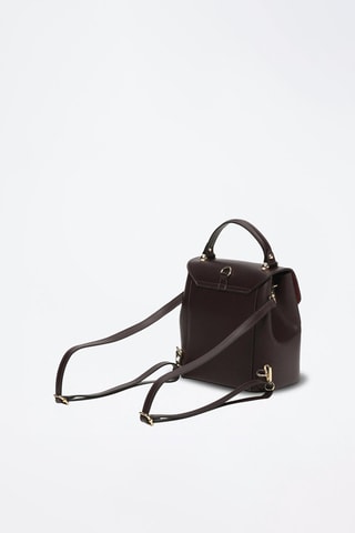 $Sac à main en cuir Elena - Marron