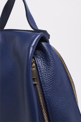 $Sac à dos en cuir Sadie - Bleu marine
