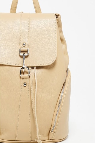 $Sac à dos en cuir Lauren - Beige