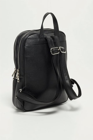 $Sac à dos en cuir Nino - Noir