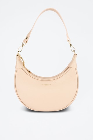 $Sac porté épaule en cuir Tiva - Nude