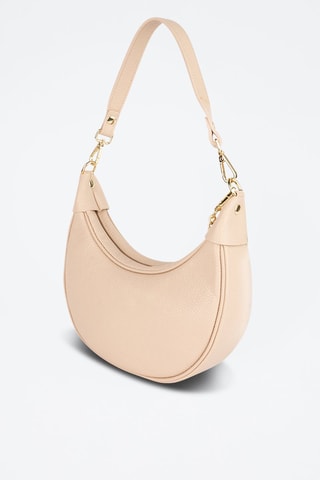 $Sac porté épaule en cuir Tiva - Nude