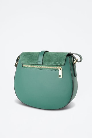 $Sac bandoulière en cuir Amel - Vert