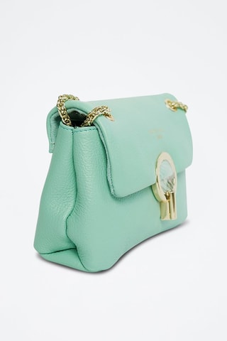 $Sac bandoulière en cuir Sarya - Vert menthe