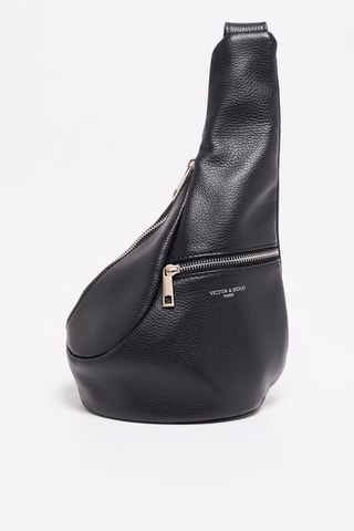 $Sac banane en cuir Balt - Noir