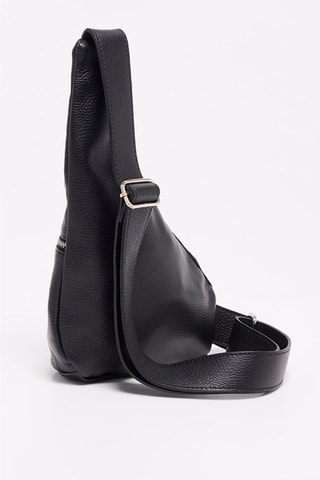 $Sac banane en cuir Balt - Noir