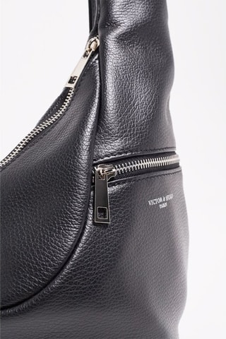 $Sac banane en cuir Balt - Noir