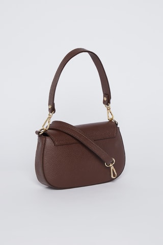 $Sac porté épaule en cuir Nour - Marron
