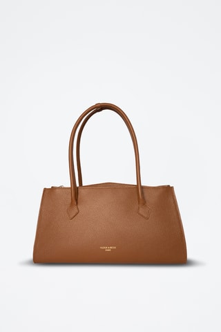 $Sac porté épaule en cuir Oxa - Marron