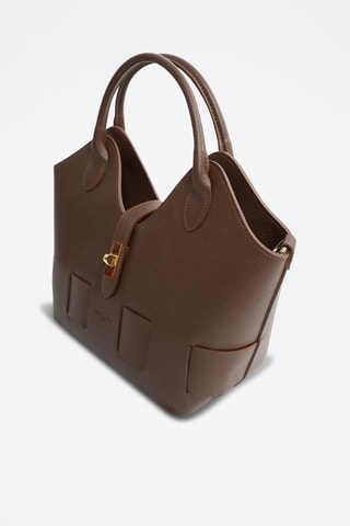 $Sac à main en cuir - Marron
