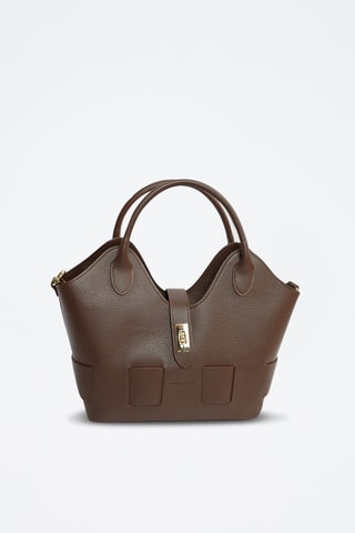$Sac à main en cuir - Marron