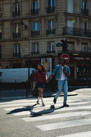 $Sac à main en cuir - Marron