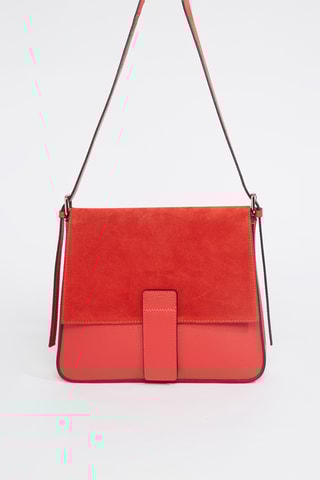 $Sac bandoulière en cuir Nova - Rouge