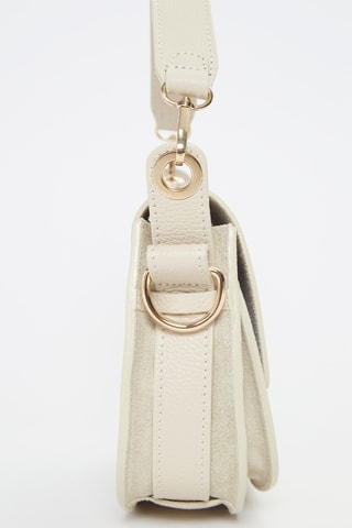 $Sac porté épaule en cuir Eolia - Blanc
