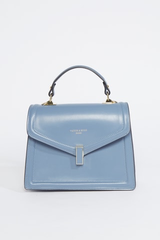 $Sac à main en cuir Aura - Bleu