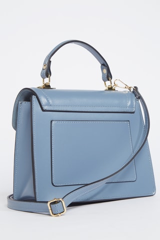 $Sac à main en cuir Aura - Bleu