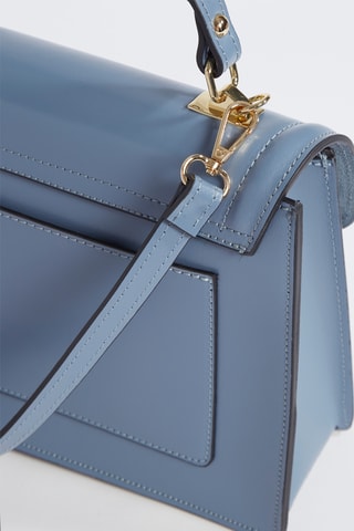 $Sac à main en cuir Aura - Bleu