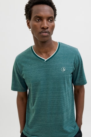$T-shirt - Bleu canard chiné