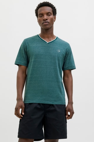 $T-shirt - Bleu canard chiné