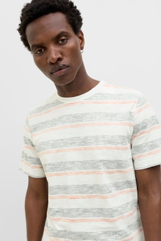 $T-shirt - Blanc et gris