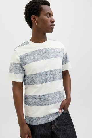 $T-shirt - Blanc et gris chiné