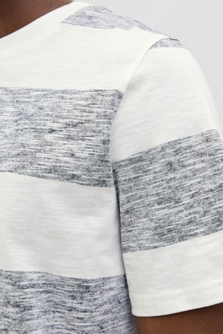 $T-shirt - Blanc et gris chiné