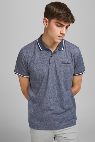 $Polo - Bleu marine chiné