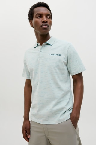$Polo - Vert d'eau chiné