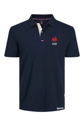 $Polo Equipe de France de rugby à XV - Bleu marine