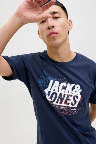 $T-shirt - Bleu et blanc