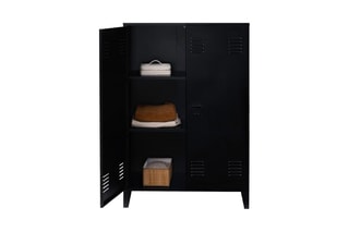Meuble de rangement 2 portes Storen - Noir