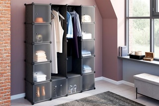 Armoire de rangement multifonctions -  Noir