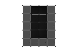 Armoire de rangement multifonctions -  Noir