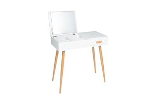 Coiffeuse 2 tiroirs Serena - Blanc
