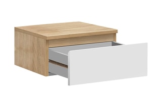 2 tables de chevet suspendues 1 tiroir Tom - 40 x 18 x 30 cm