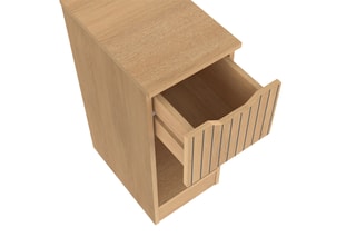 2 tables de chevet 1 tiroir Faustine - Imitation bois